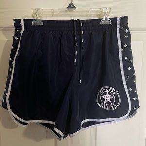 PINK Victoria’s Secret Houston Astros MLB Ladies Shorts LARGE L EUC